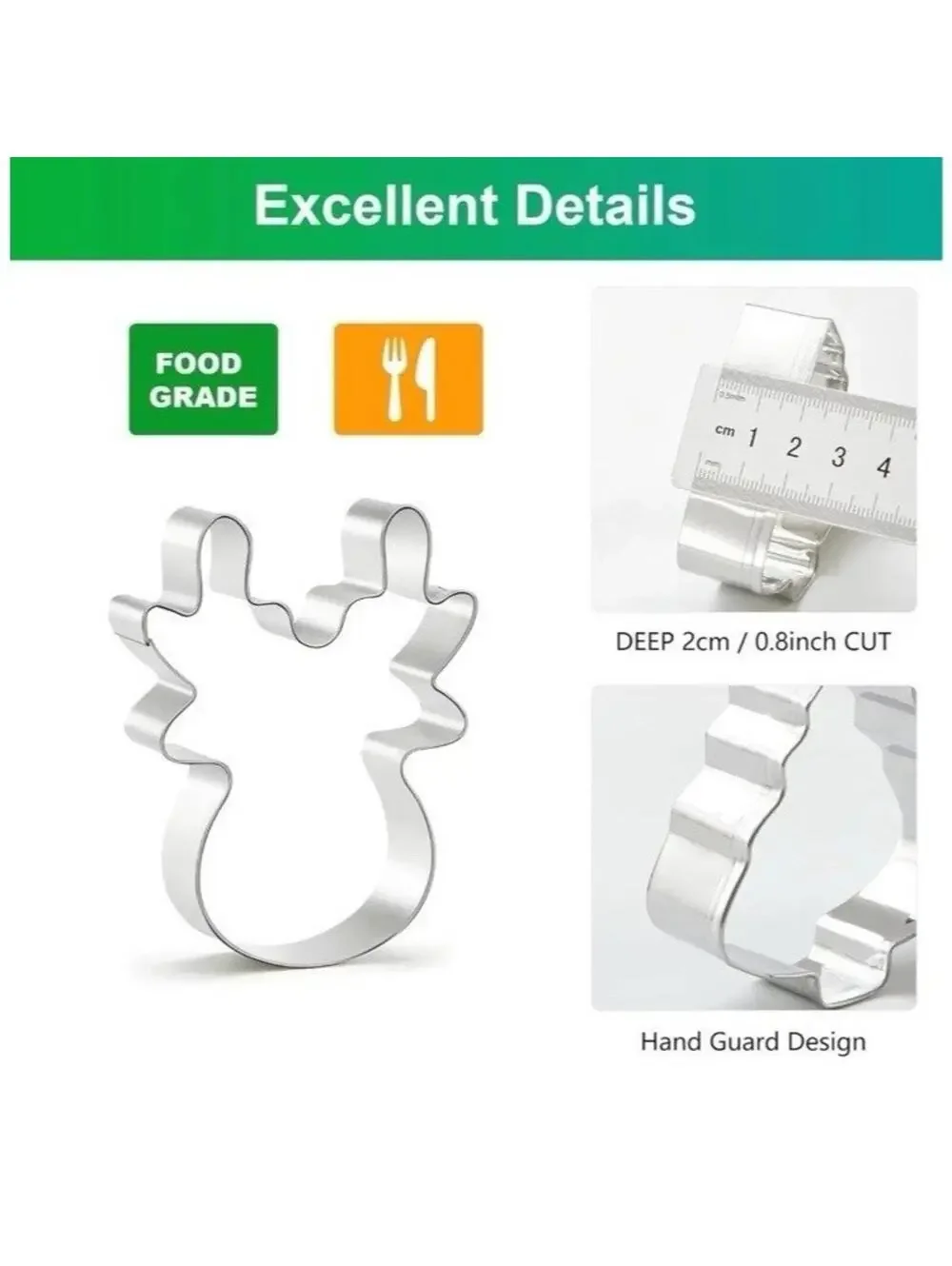 Holiday Christmas Cookie Cutters 24pc Set Stainless Steel with Storage Case New